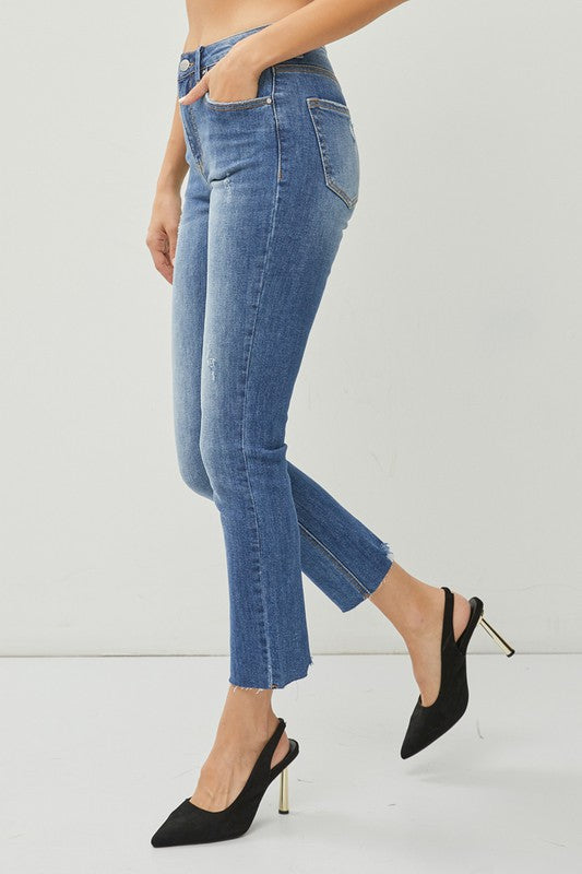 Risen Hailey High Rise Relaxed Skinny Jeans