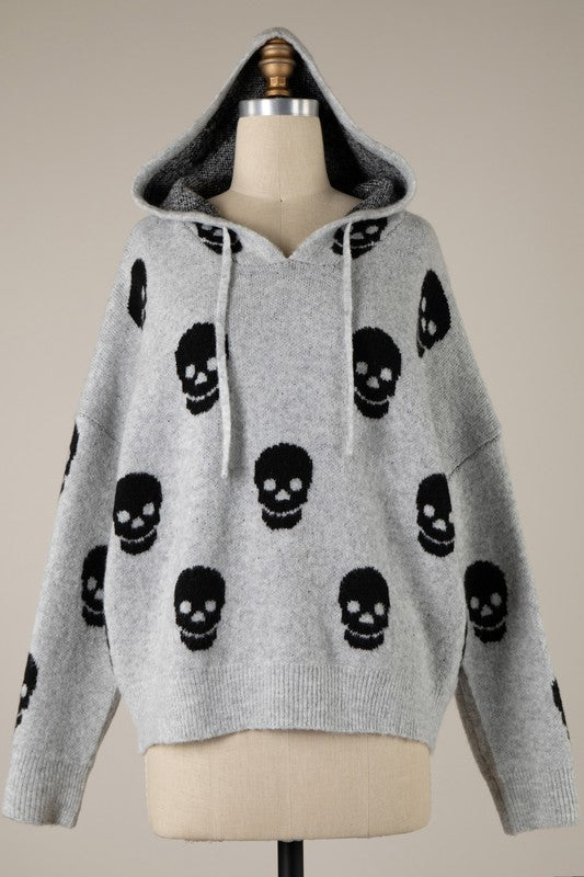 Skully Knit Sweater Hoodie PREORDER