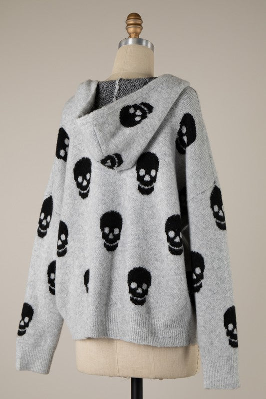 Skully Knit Sweater Hoodie PREORDER
