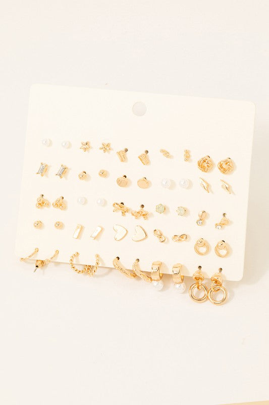 Cade Assorted Stud Earrings Set