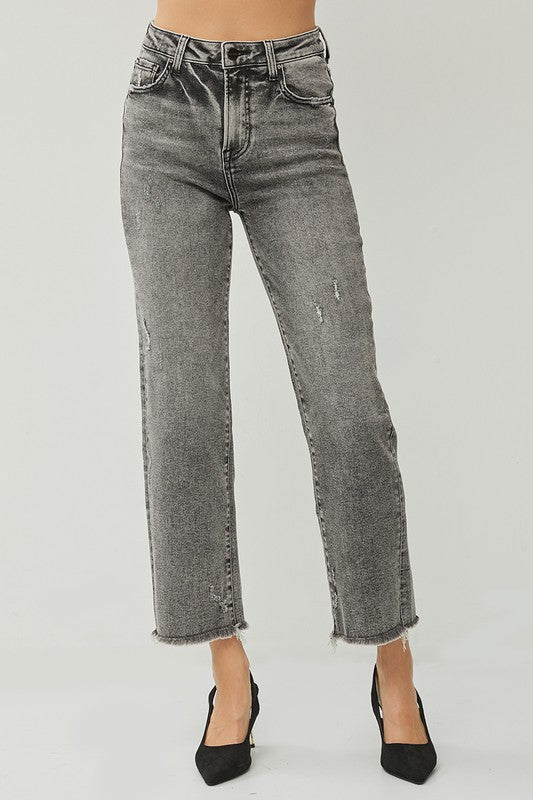 RISEN Dollie High Rise Straight Jeans