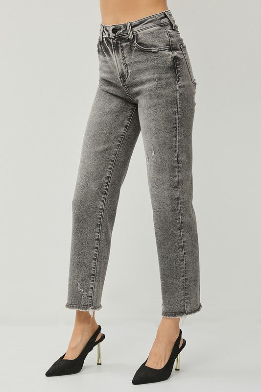 RISEN Dollie High Rise Straight Jeans
