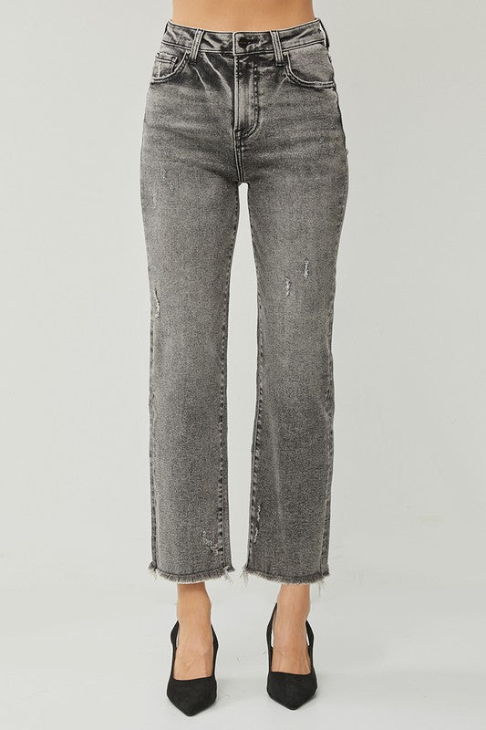 RISEN Dollie High Rise Straight Jeans