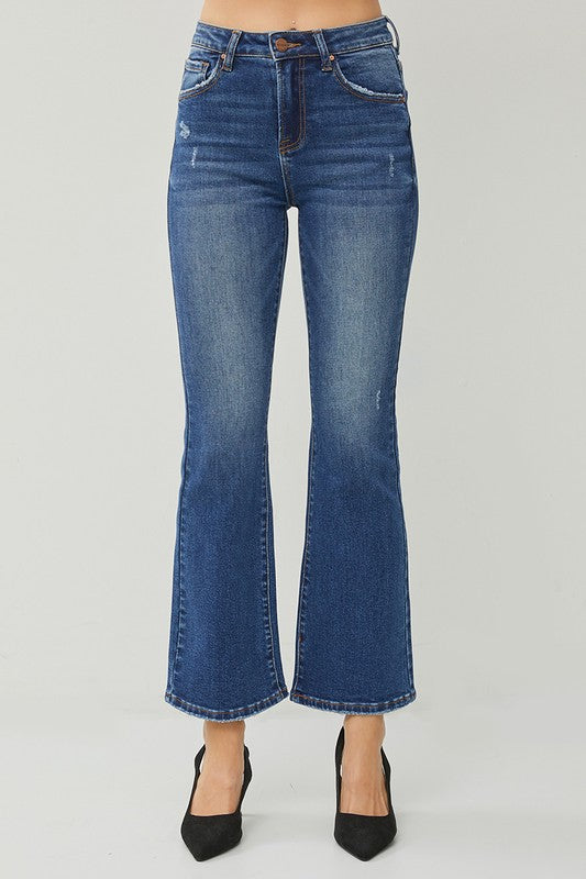 RISEN Jeff High Rise Ankle Flair Jeans