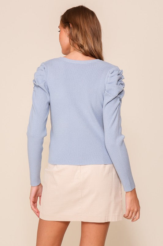 Leigh Puff Sleeve Sweater