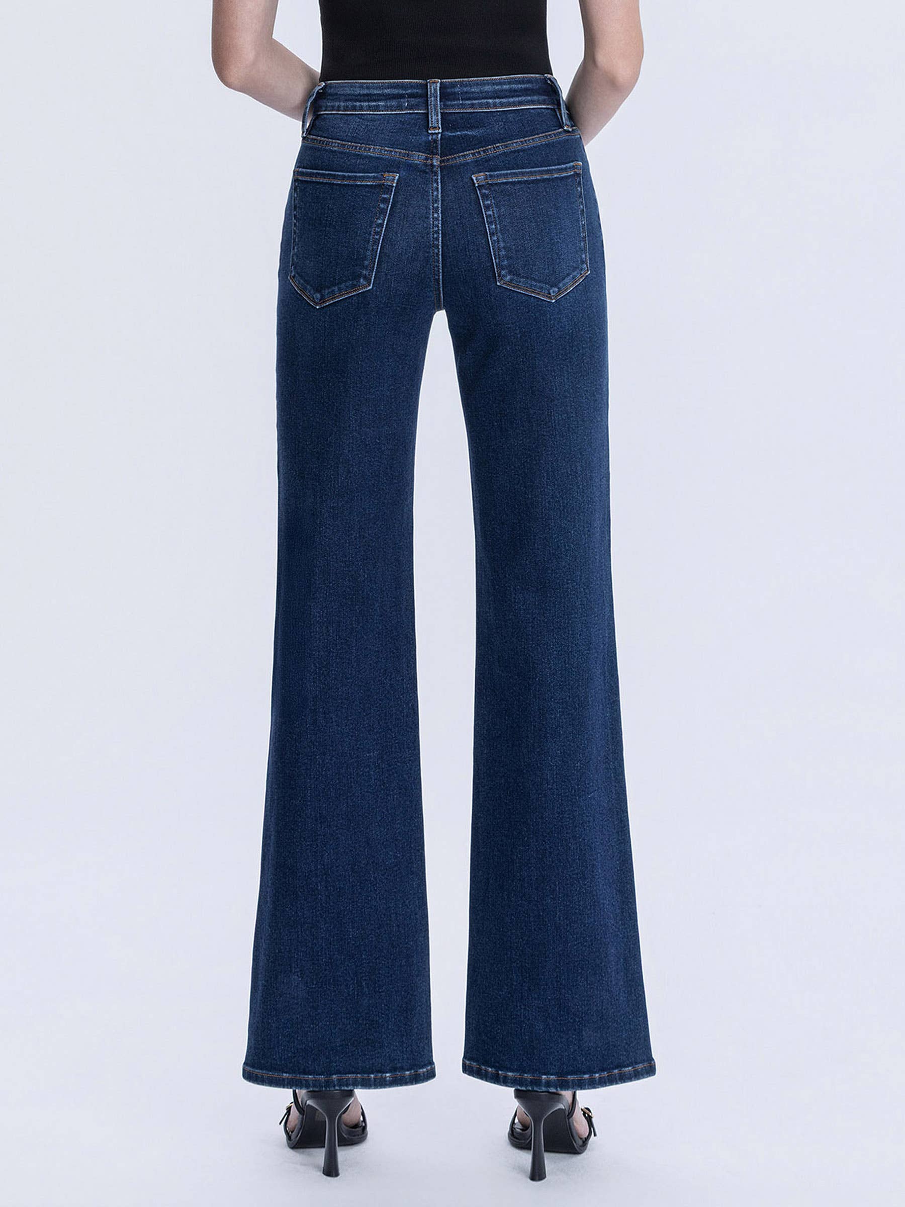 Vervet Lingering High Rise Dark Wash Vintage Flare Jeans