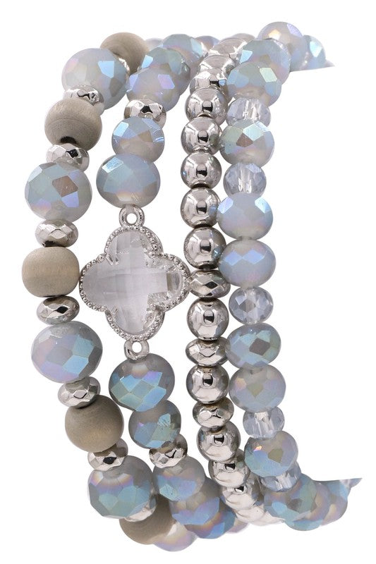 Delilah Acrylic Bead Bracelet (2 Colors!)