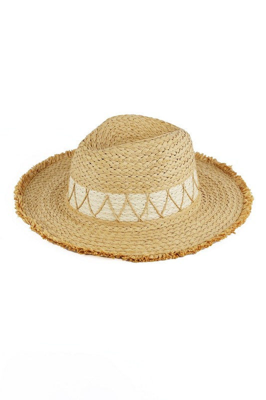 Gabby Frayed Straw Hat (2 Colors!)