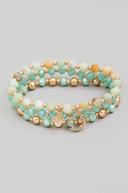 Glenda Beaded Bracelet Set (2 Colors!)