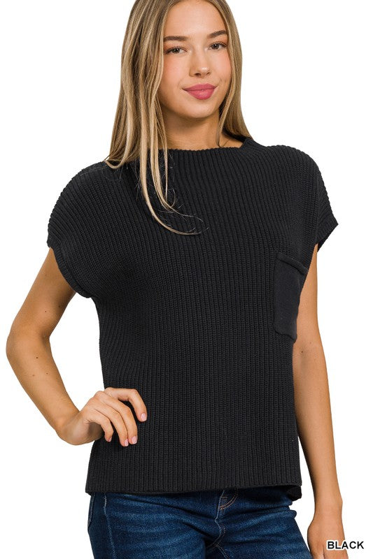 Theo Knit Pocket Top
