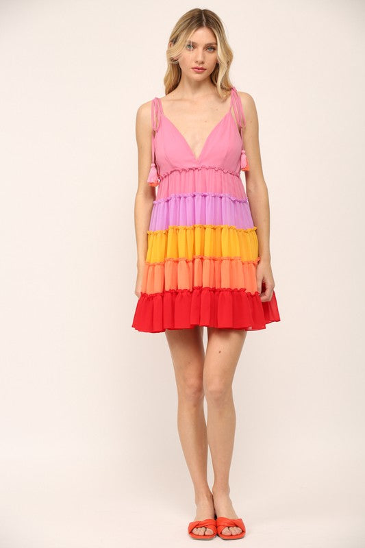 Shiela Colorblock Mini Dress FINAL SALE