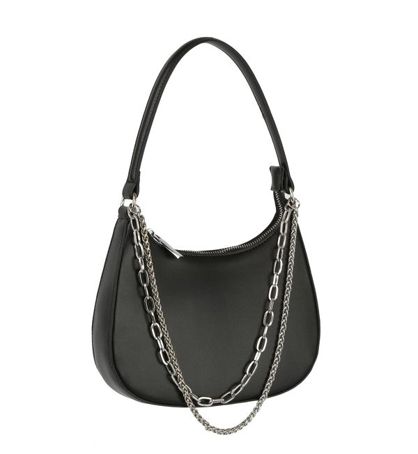 Regina Black Shoulder Handbag