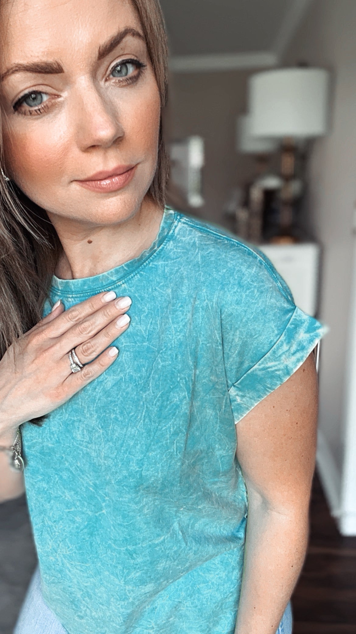 Josie Crinkle Short Sleeve Tee