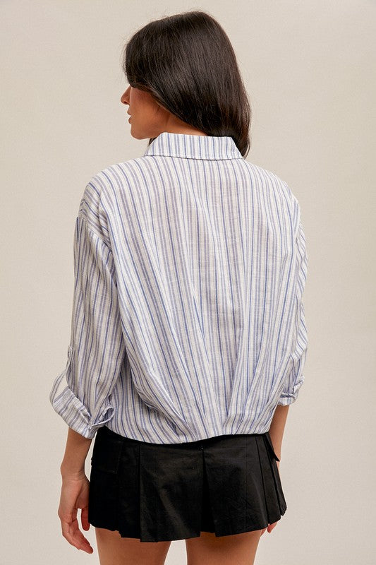 Fable Striped Button Down Shirt