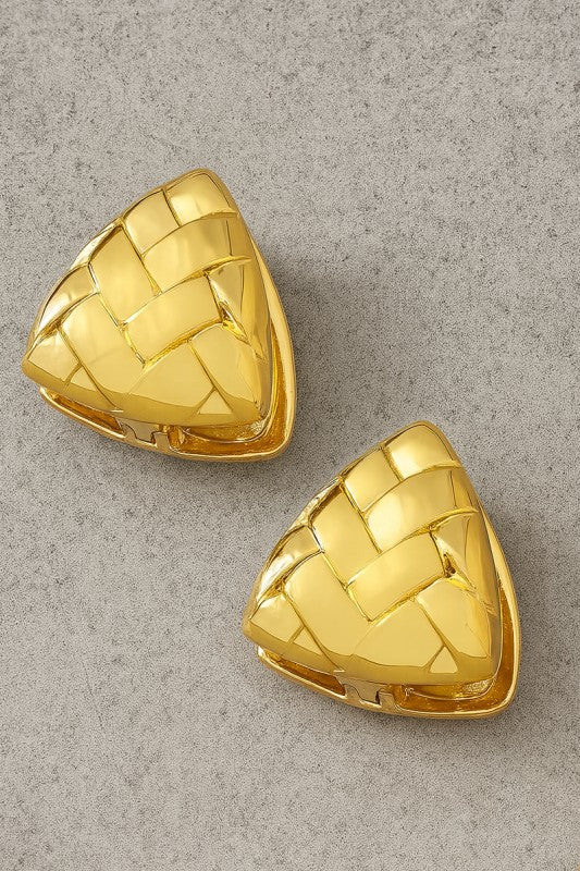 Beverly Triangle Hoop Earrings