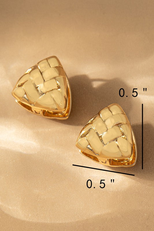 Beverly Triangle Hoop Earrings
