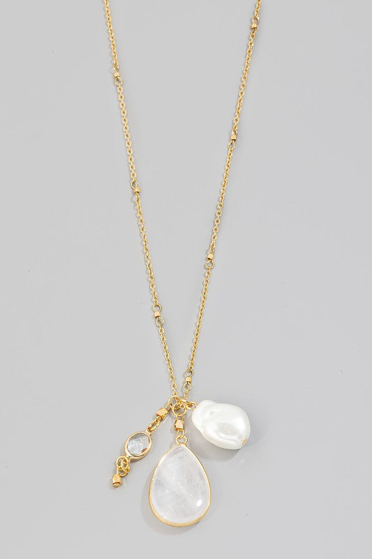Baker Pearl Long Necklace