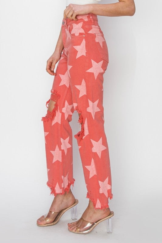 RISEN Bernice Star Printed Pants