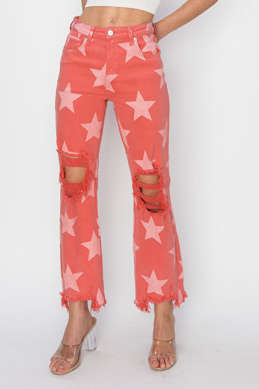 RISEN Bernice Star Printed Pants