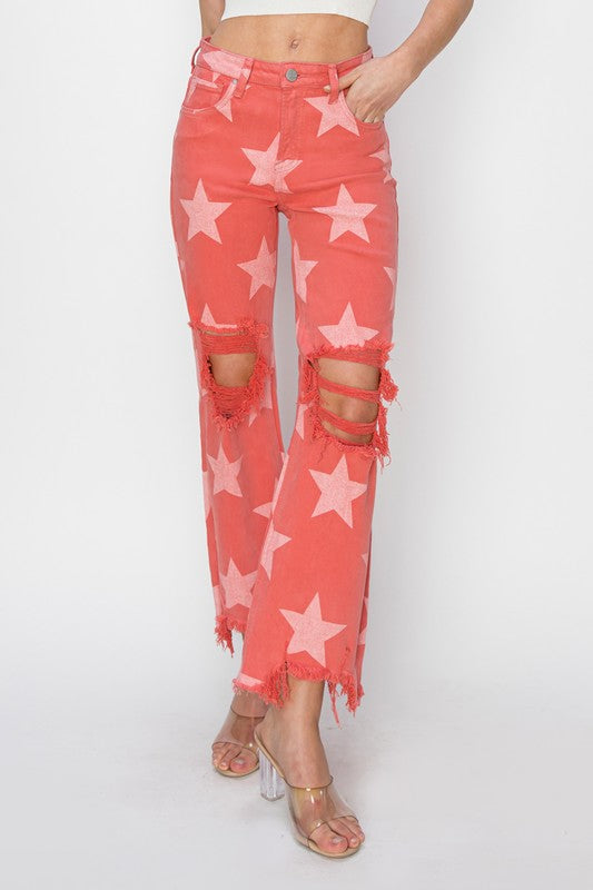 RISEN Bernice Star Printed Pants