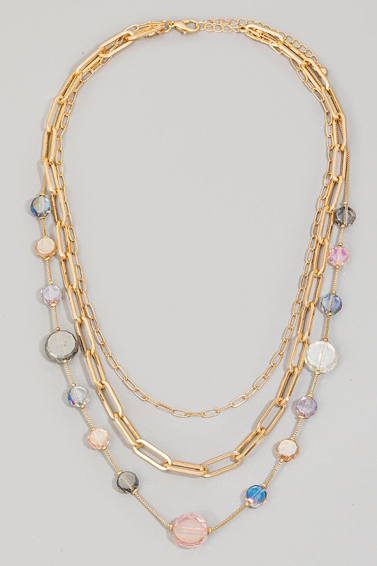 Bellamy Layered Rhinestone Necklace (2 Colors!)