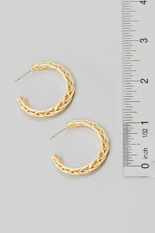 Basia Wheat Chain Earrings