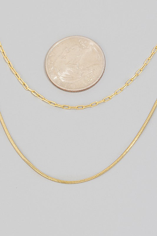 Beile Layered Chain Necklace