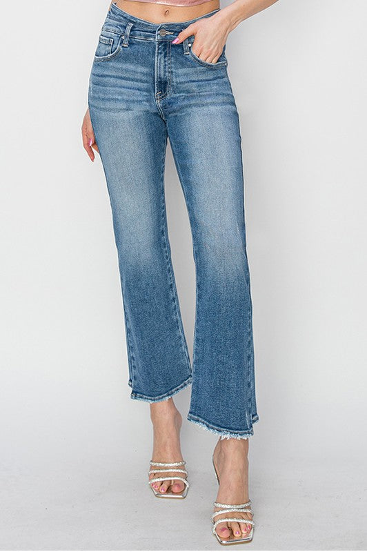 RISEN Dessa High Rise Slim Straight Jeans