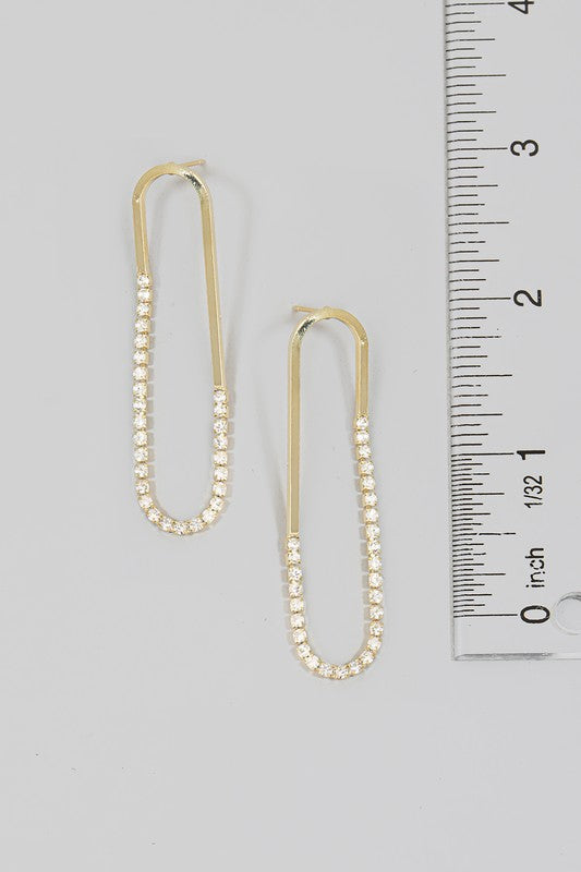 Nakita Rhinestone Studded Earrings