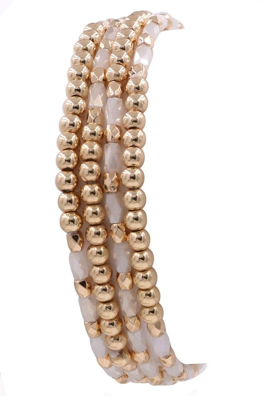 Gilda Layered Bead Bracelet Set (4 Colors!)