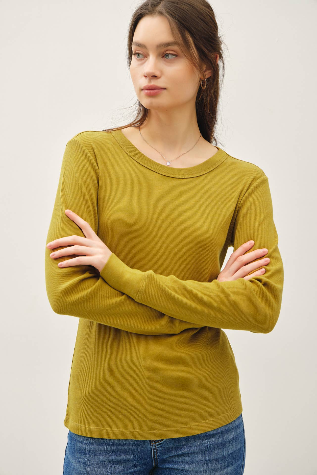 Timber Ribbed Long Sleeve Shirt
