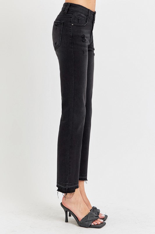 RISEN Darby Mid Rise Black Jeans