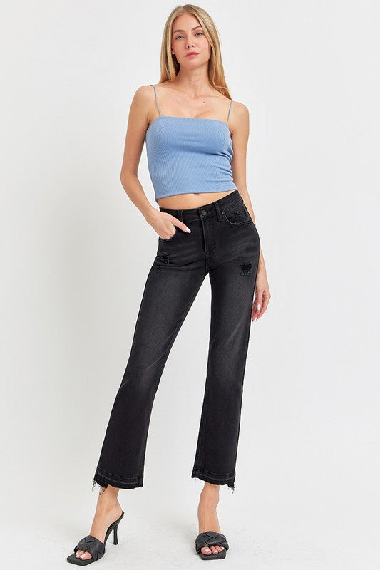 RISEN Darby Mid Rise Black Jeans