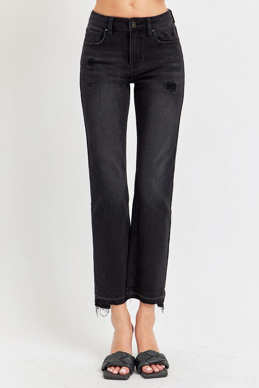 RISEN Darby Mid Rise Black Jeans