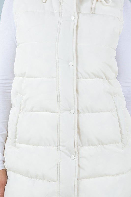 Danica Quilted Long Line Vest