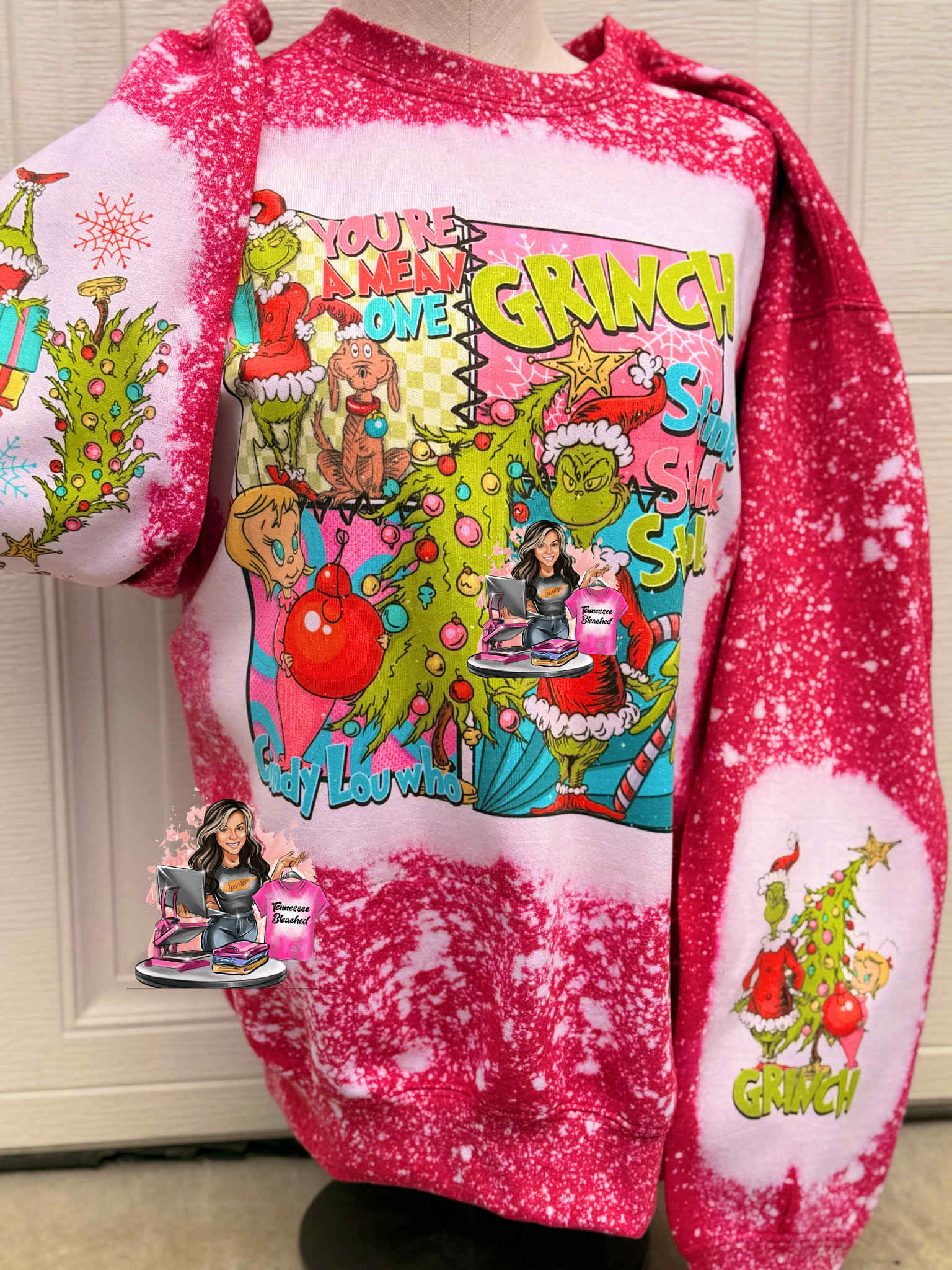 Festive Bleached Sweatshirt