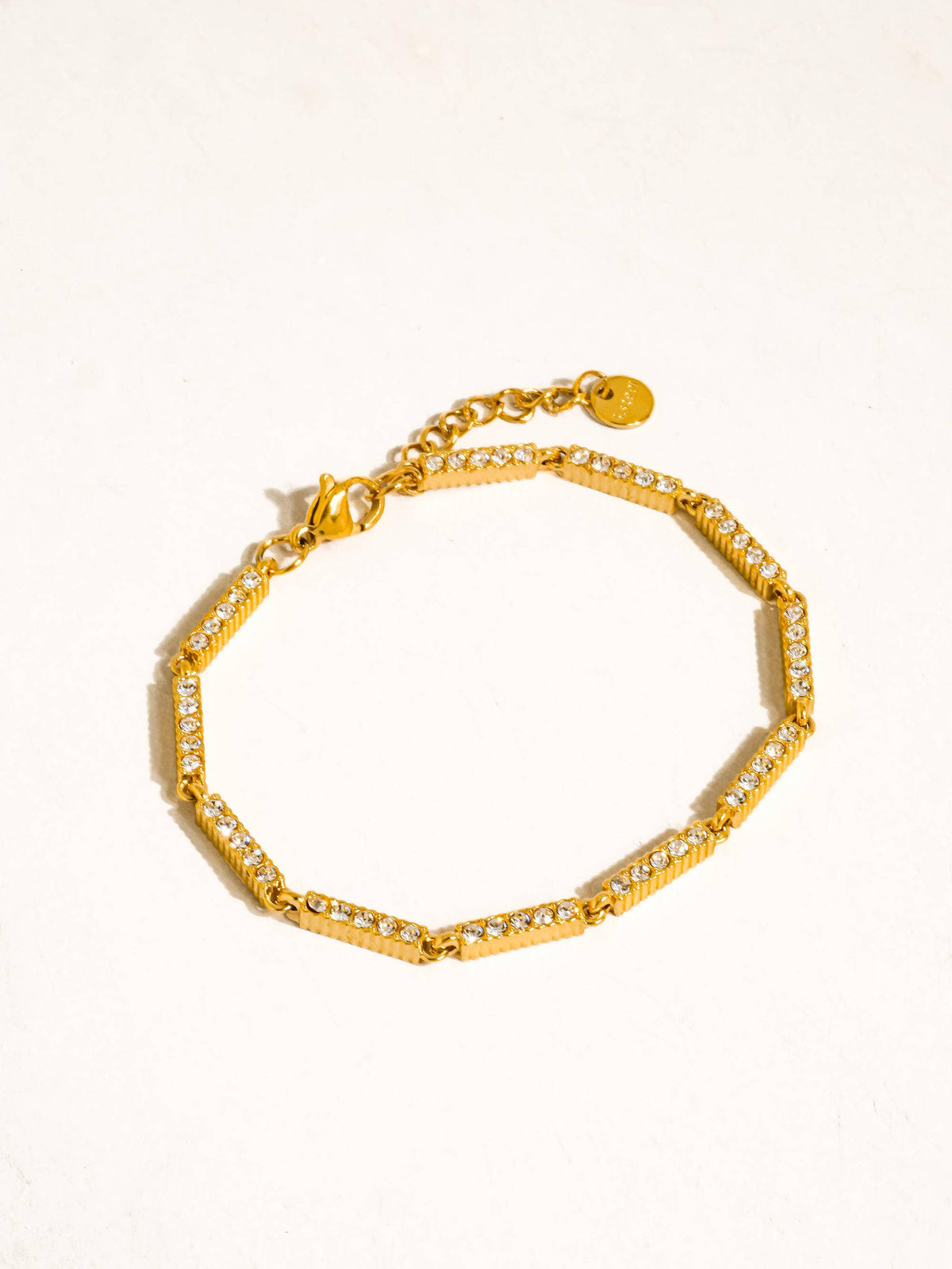 Flânerie by MAIQ Tamsin 18K Gold Non-Tarnish CZ Tennis Chain Bracelet