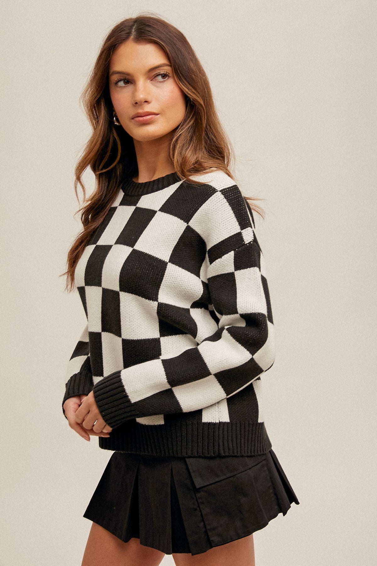 Ferna Check Sweater