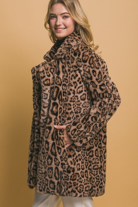 Farla Leopard Fur Jacket