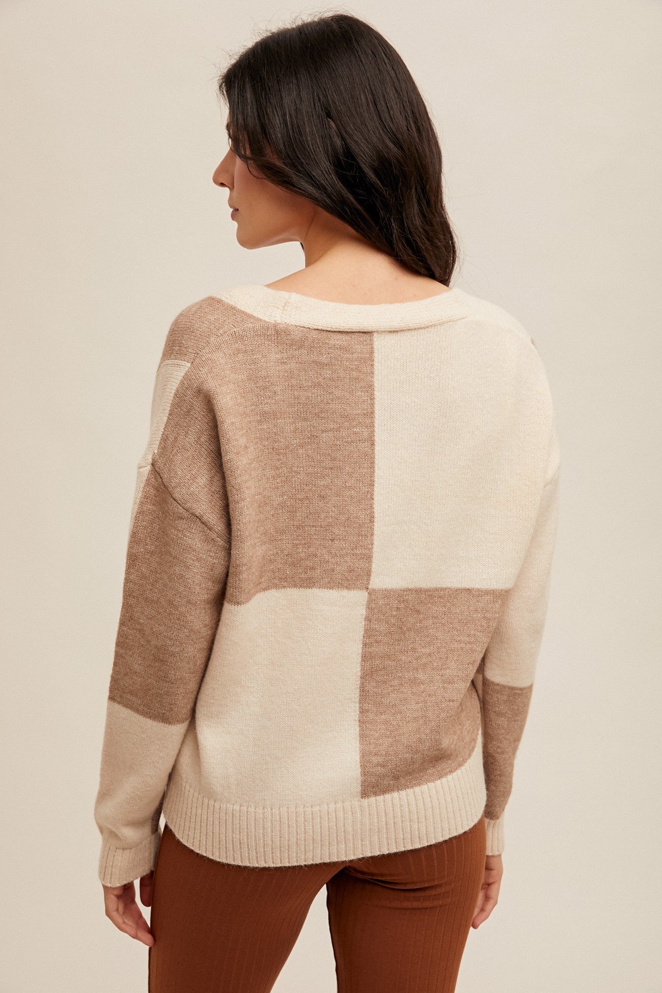 Beau Check Button Cardigan Sweater -Available Online & Frankfort Store!