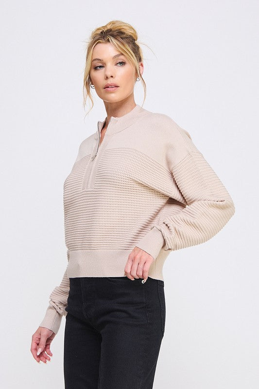 Finley Quarter Zip Sweater FINAL SALE