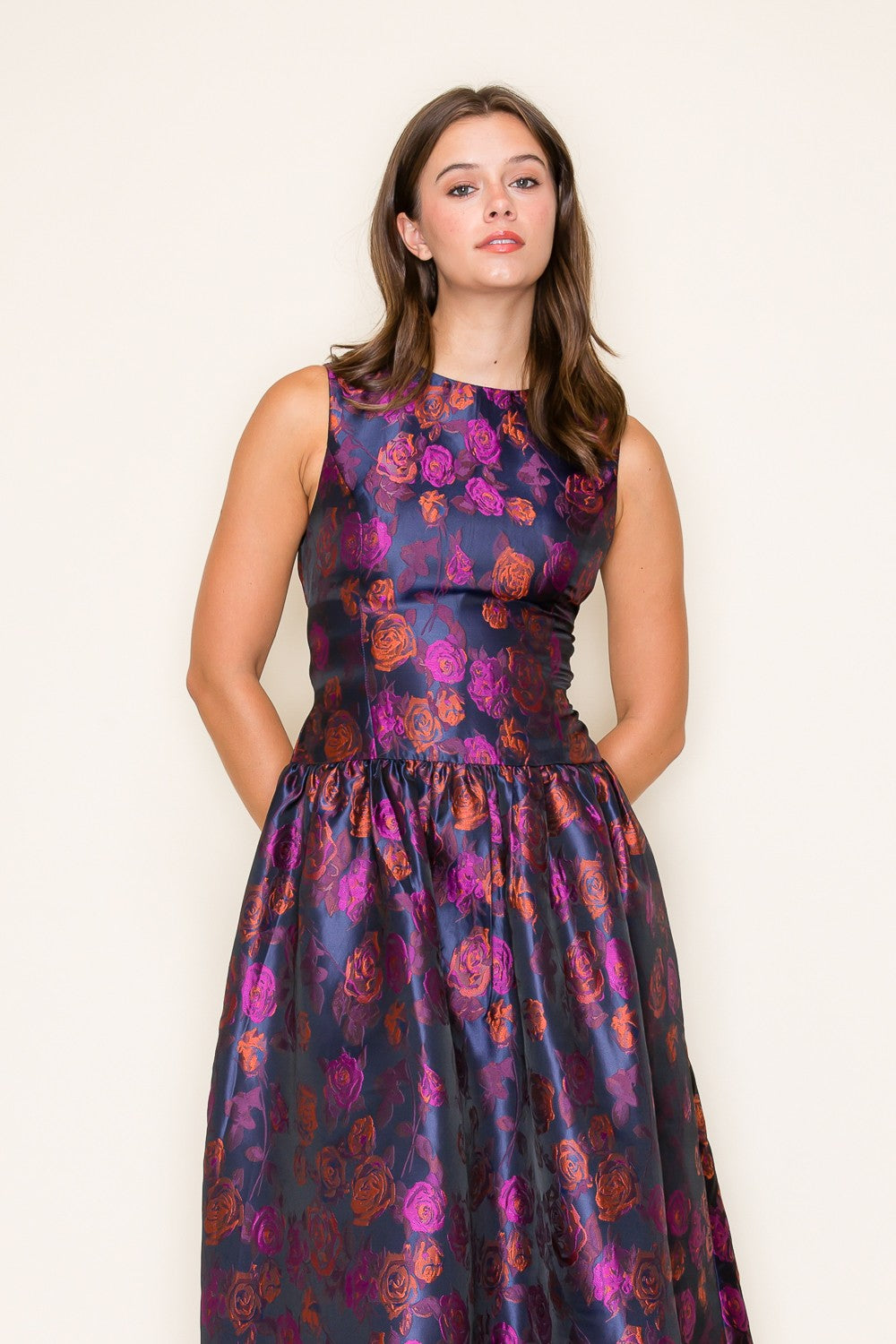 Sadie Jacquard Midi Dress
