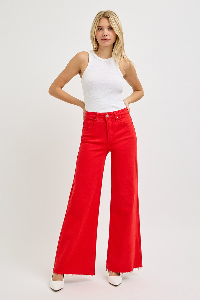 RISEN Grayson High Rise Wide Leg Jeans