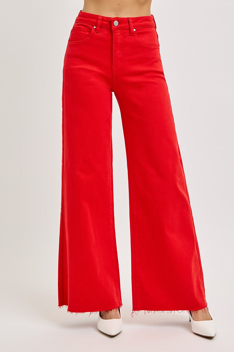 RISEN Grayson High Rise Wide Leg Jeans