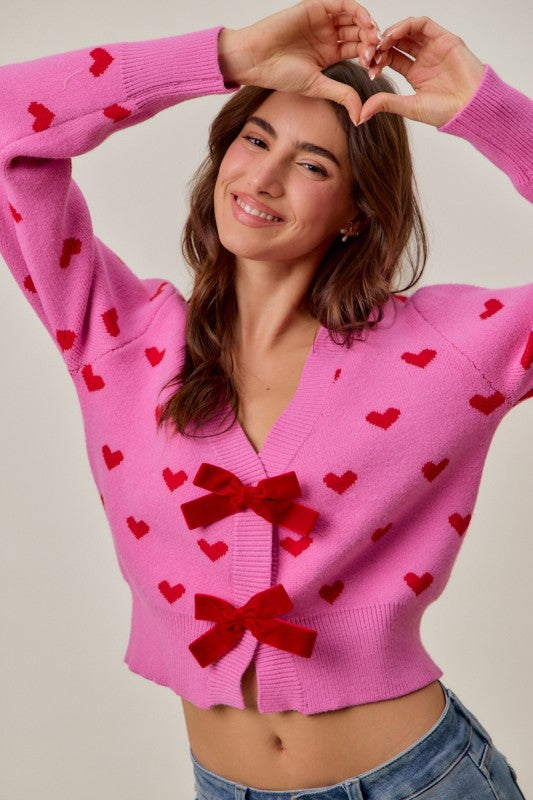 Sweetheart Bow Cardigan FINAL SALE