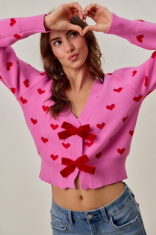 Sweetheart Bow Cardigan FINAL SALE