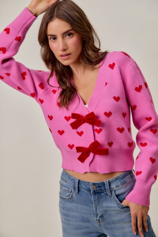 Sweetheart Bow Cardigan FINAL SALE