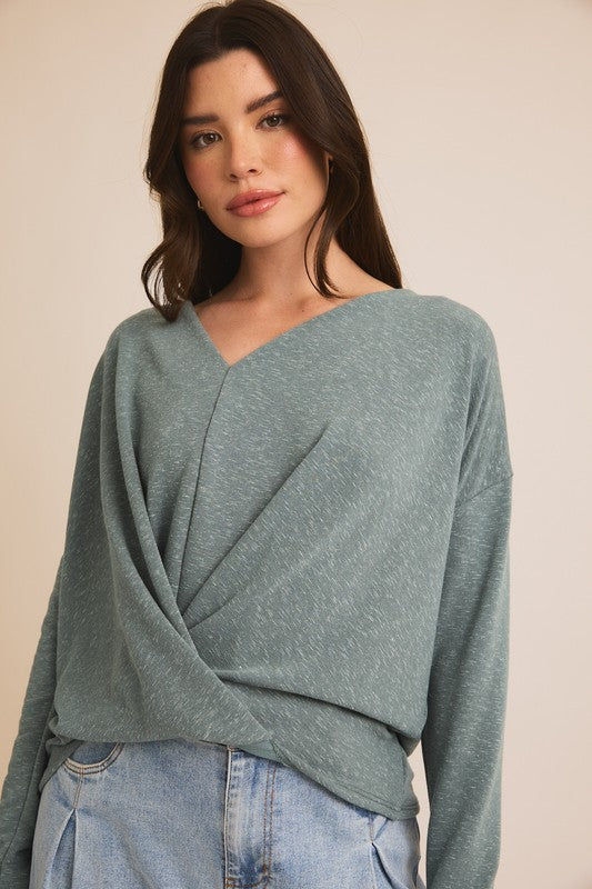 Felicia Surplice Hem Top FINAL SALE