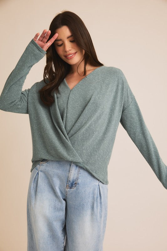 Felicia Surplice Hem Top FINAL SALE