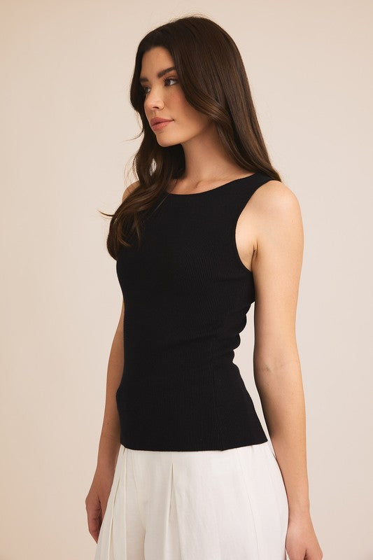 Fallon Sleeveless Ribbed Tank Top